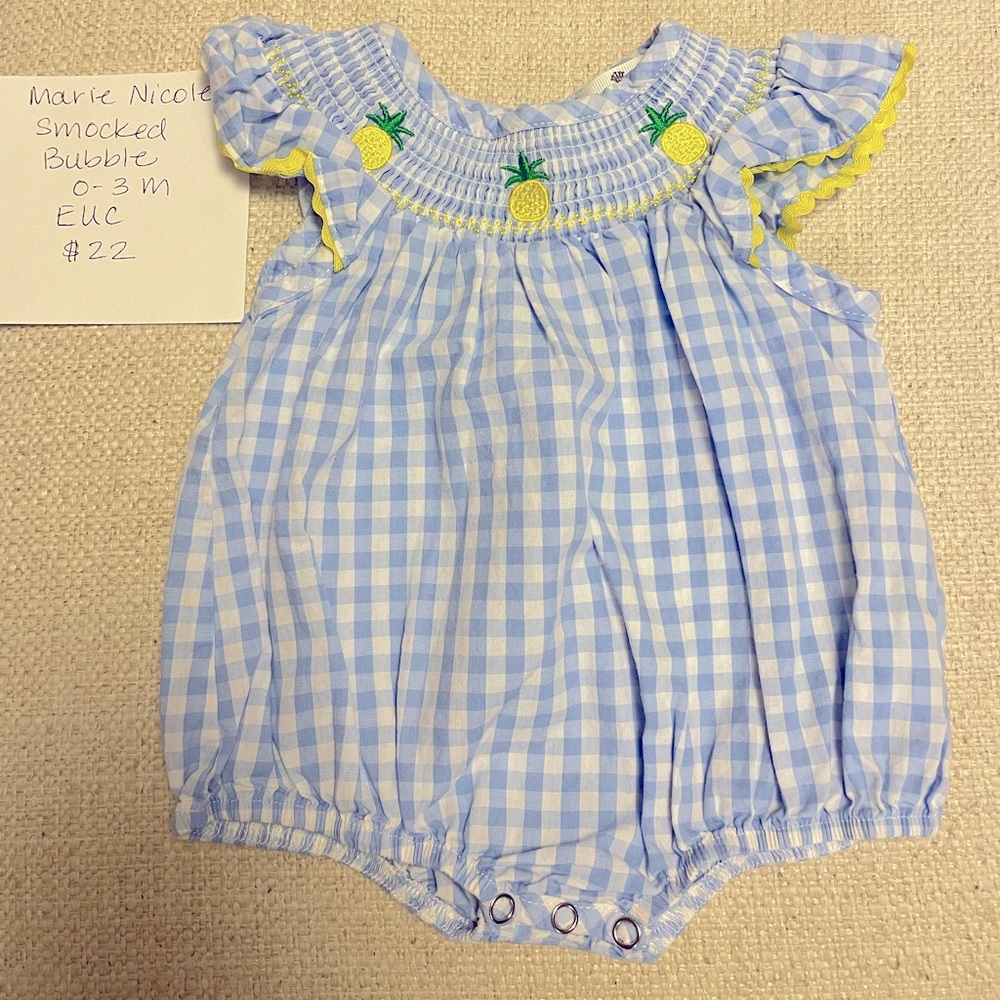 Smocked Bubble 0-3 Mo